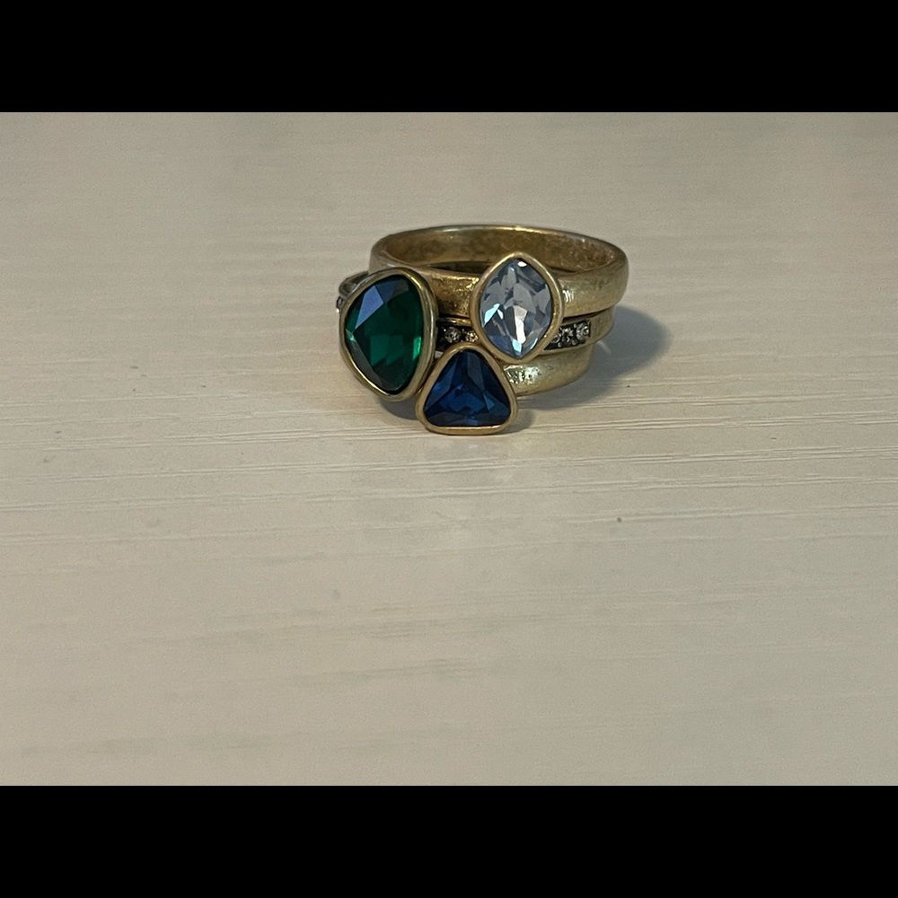 Chloe and Isabel Stackable Rings; size 7